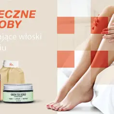 Skuteczne sposoby na wrastające włoski po goleniu. Na zdjęciu kosmetyki do pielęgnacji skóry i gładkie nogi.